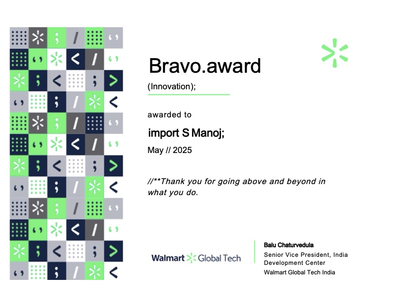 Bravo award May 2025